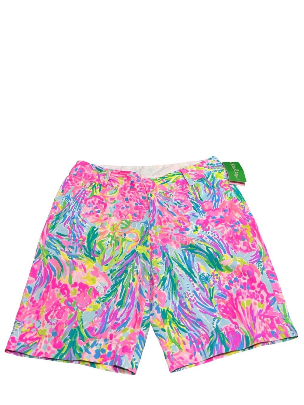 Lilly Pulitzer Chipper Bermuda Shorts Fan Sea Pants Floral Size 4 BNWT